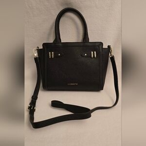 Liz Claiborne Black Mini Tuxedo Tote Bag